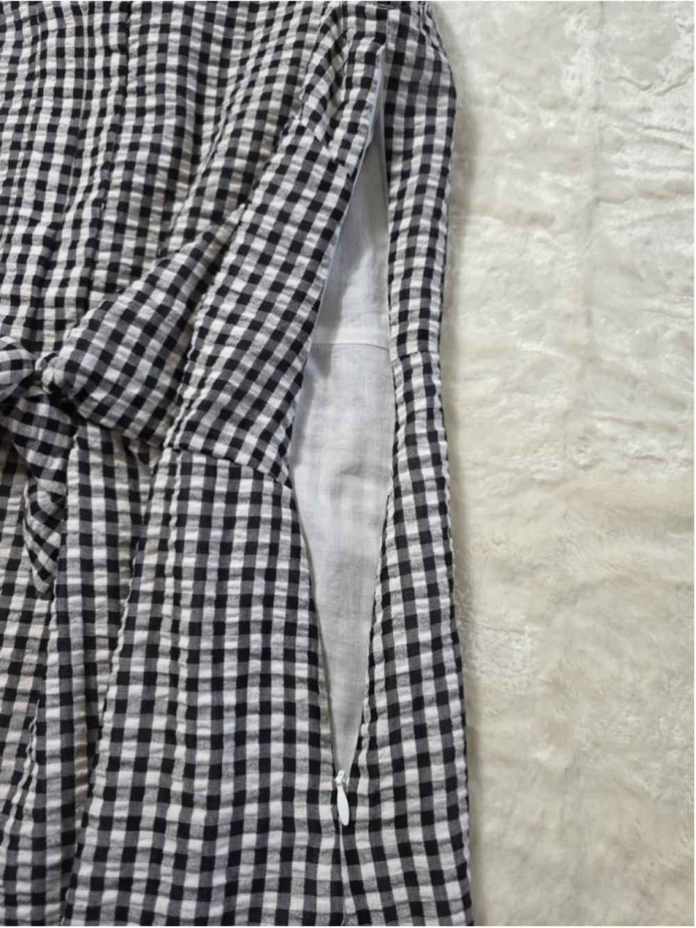 Vineyard Vines Gingham Seersucker Dress 10 Preppy Coastal Romantic NWT $148 - Picture 15 of 15